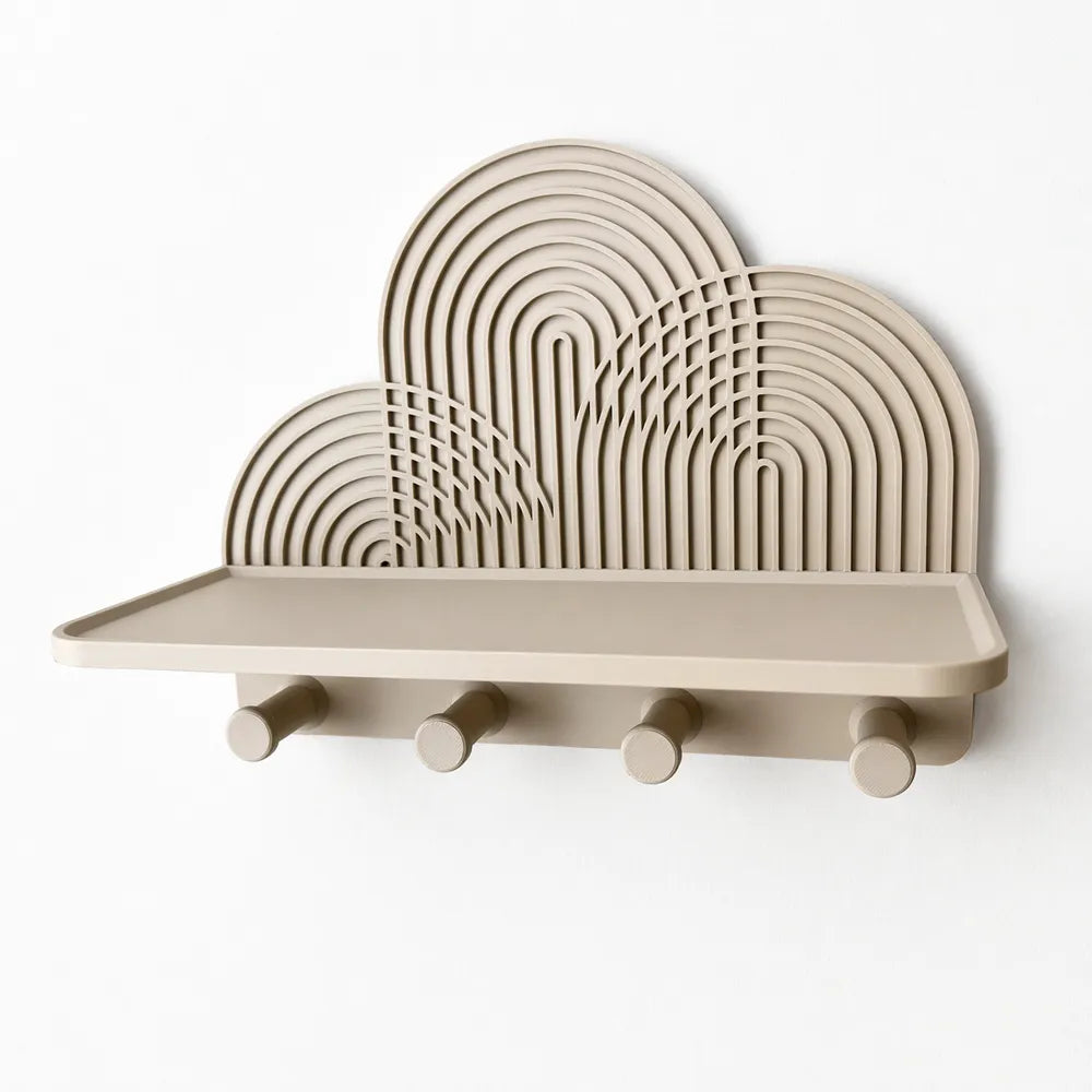 Modern Key Hook – 3D Printed Minimalist Entryway Wall Key Organiser