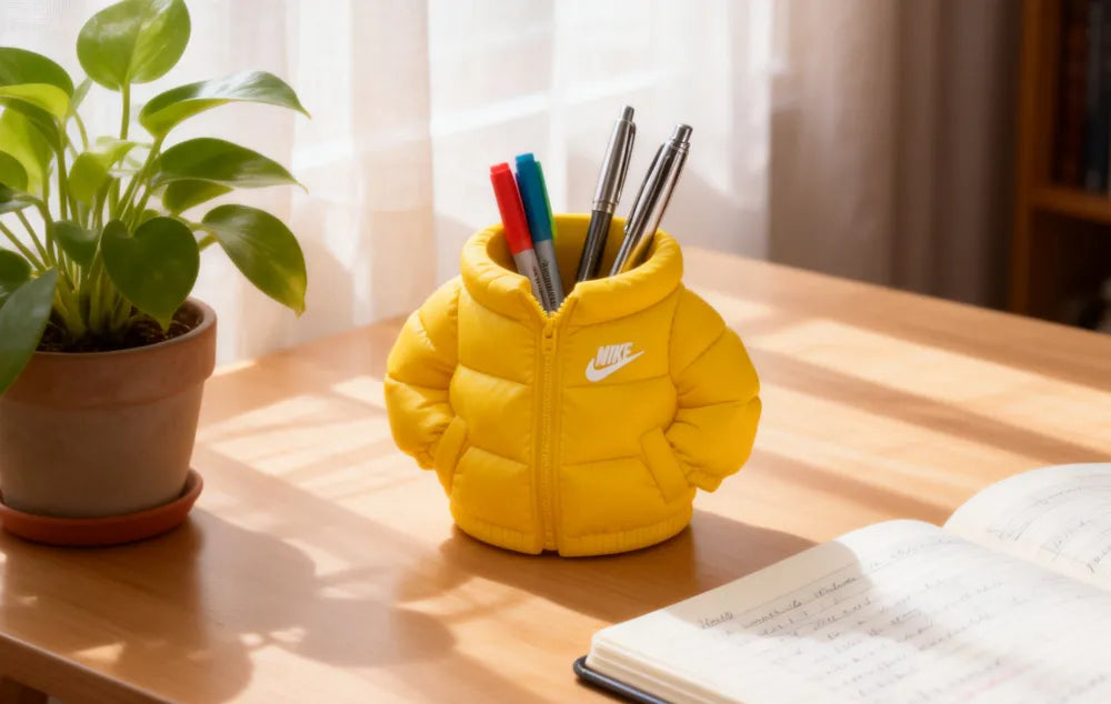 Puffer Jacket Pen Holder – 3D Printed Nike Streetwear Desk Organiser