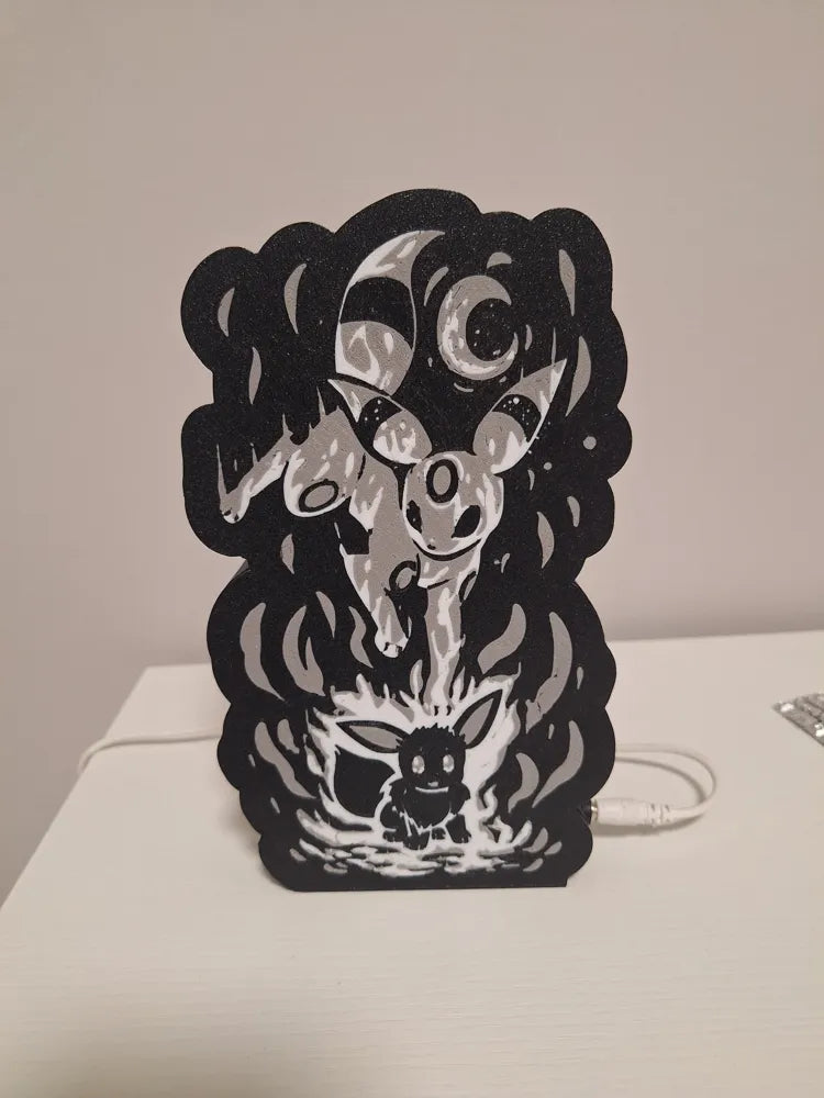 Umbreon Pokémon Lightbox LED Lamp – Multi-Color Desk Light