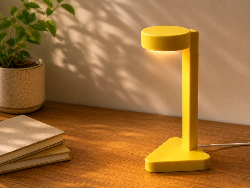 Hidden Cable LED Desk Lamp – 3D Printed Minimalist Clean Workspace Lamp