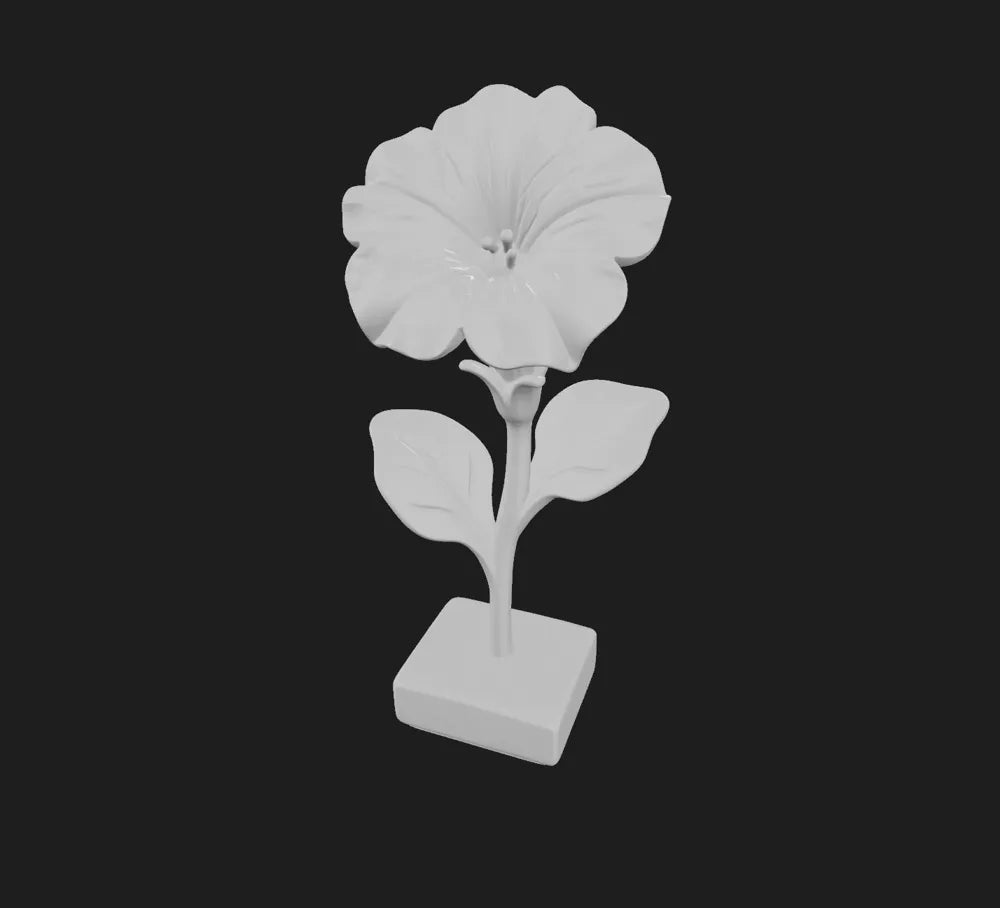 Petunia Flower Decorative Floral – 3D Printed Botanical Home Bloom Decor