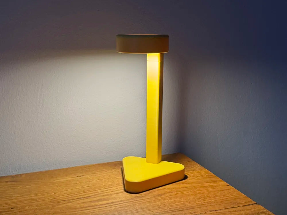 Hidden Cable LED Desk Lamp – 3D Printed Minimalist Clean Workspace Lamp