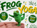 Zen Frog Yoga Figure – 3D Printed Cute Meditation Desk Decor