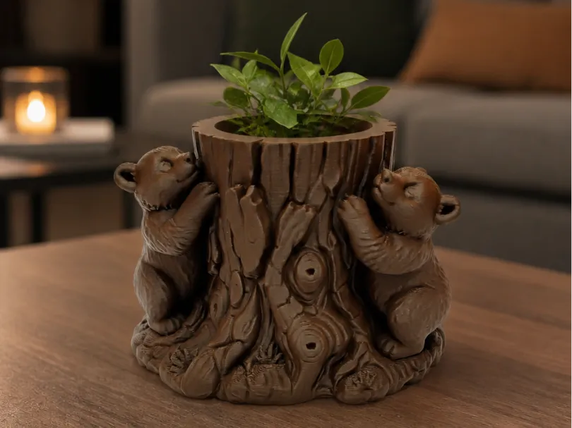 Cuddle Trunk Plant Holder "Knut & Cookie"