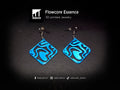 Flowcore Essence Earrings – 3D Printed Fluid Statement Earrings