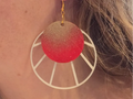 Sunset Earrings – 3D Printed Golden Hour Warm Tone Jewellery