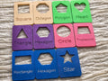 Montessori Shape Learning Cards – 3D Printed Educational Toy for Kids