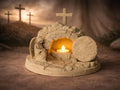 He Is Risen Easter Tealight Holder – 3D Printed Christian Decor