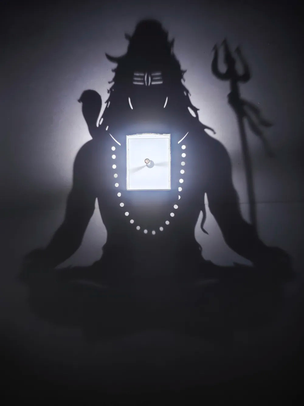 Shiva Rama Krishna Silhouette Lamp – 3D Printed Rechargeable Devotional Lamp