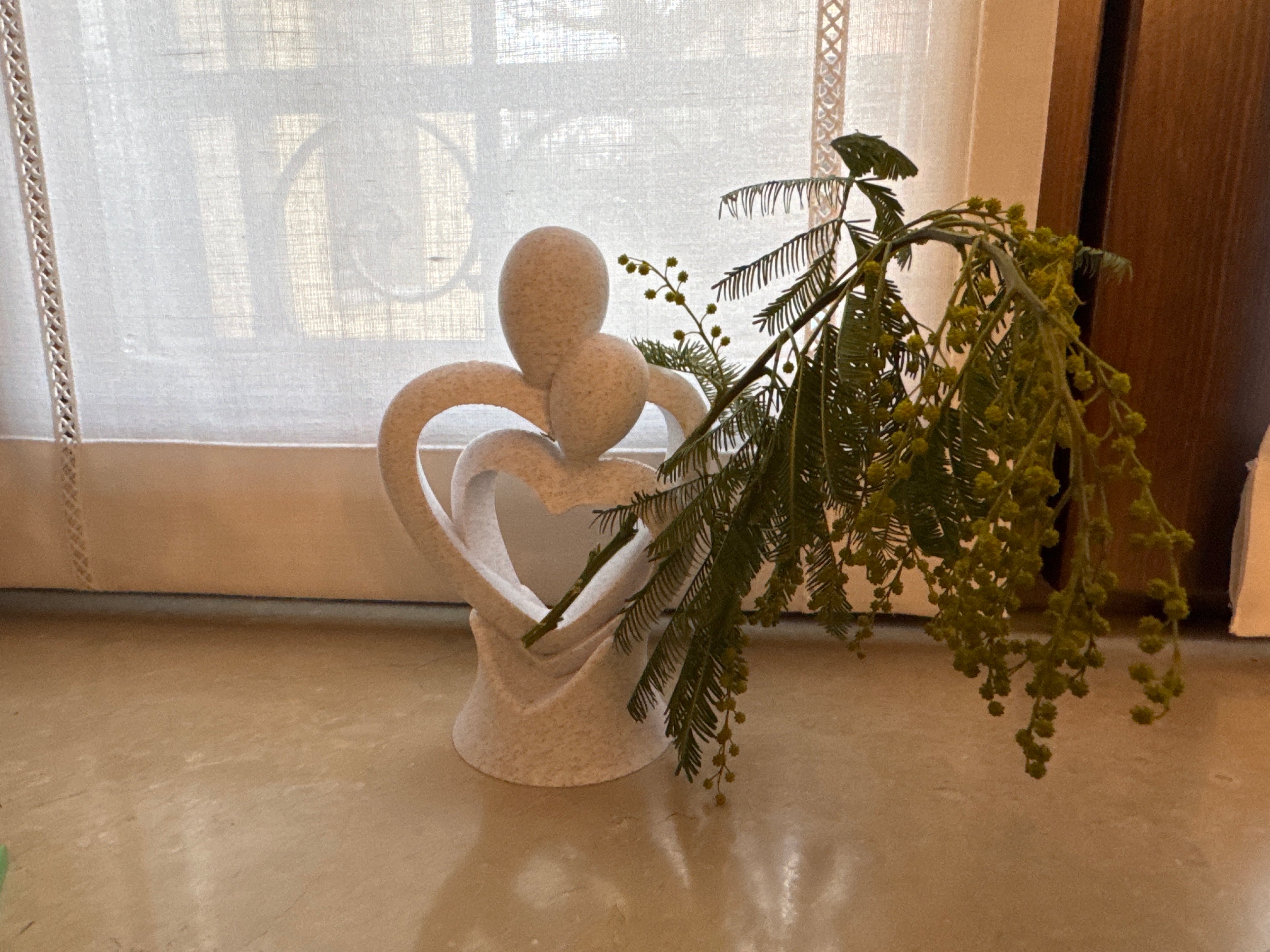 3D printed Lovers Sculpture - Valentine's Day Romantic Gift and Home Decor by FOFUS