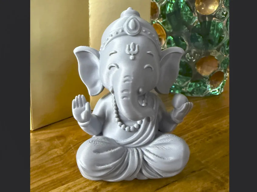 Ganesha Divine Remover of Obstacles – 3D Printed Hindu Prosperity Figurine