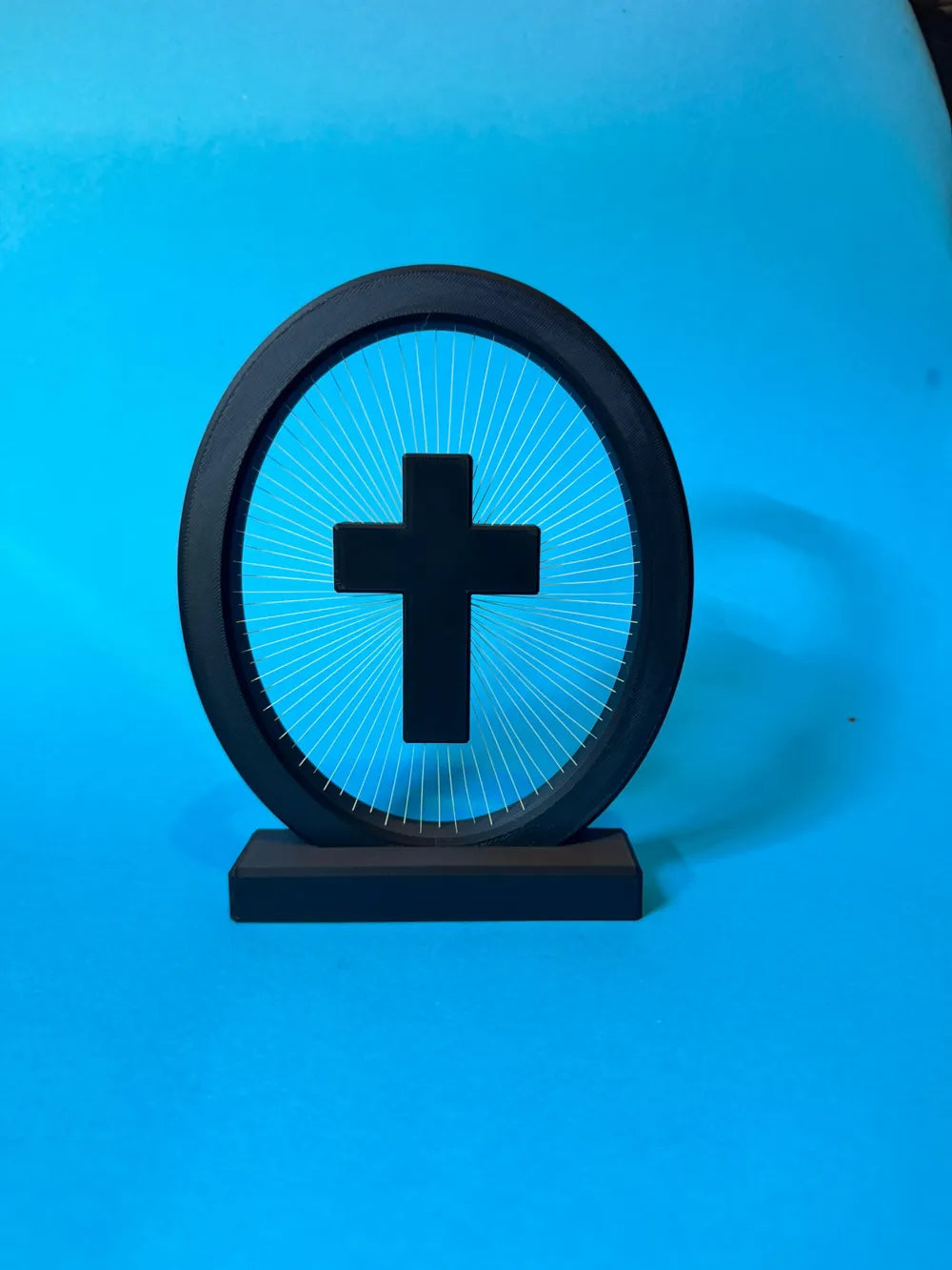 String Art Cross – 3D Printed Modern Christian Wall Decor