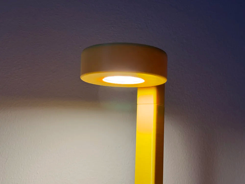 Hidden Cable LED Desk Lamp – 3D Printed Minimalist Clean Workspace Lamp