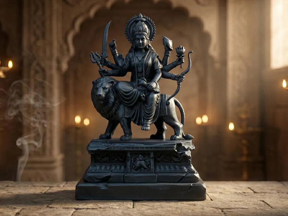 Goddess Durga Murti – 3D Printed Divine Power Sculpture