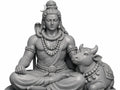 Lord Shiva with Nandi Statue – 3D Printed Sacred Duo
