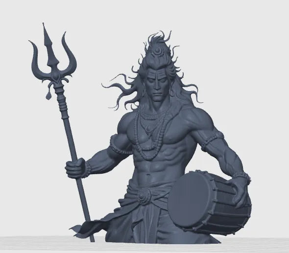 Lord Shiva Divine Figurine – 3D Printed Supreme Being Idol
