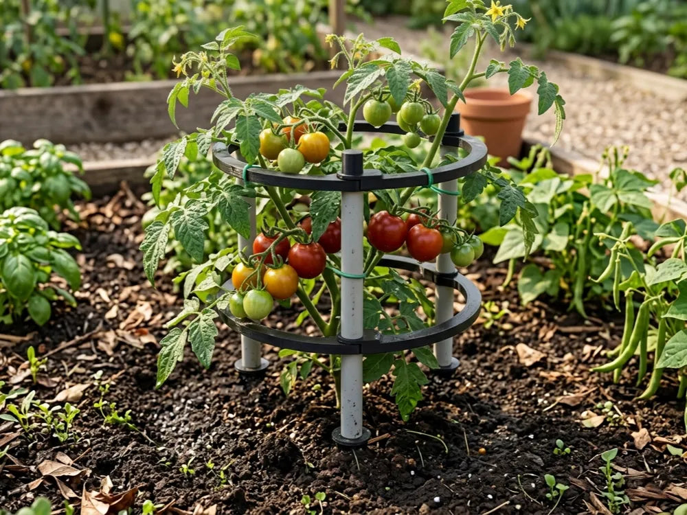 Modular Trellis and Tomato Cage – 3D Printed Snap-Together Garden Support