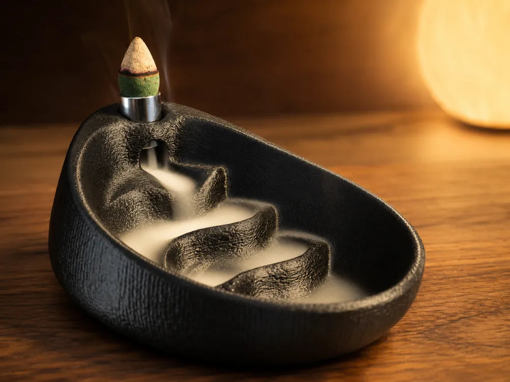 Minimalist Backflow Incense Burner – Metal Insert
