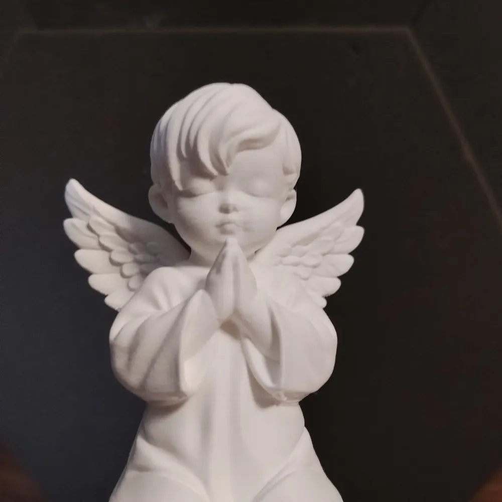 First Communion Praying Angel Figurine – 3D Printed Christian Gift