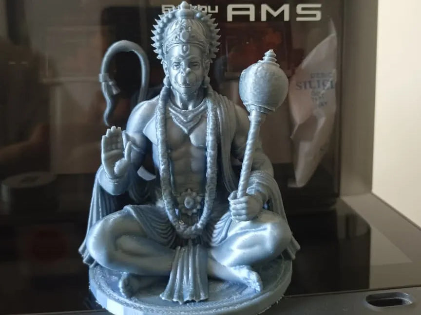 Lord Hanuman Ji Statue – 3D Printed Strength and Devotion Hindu Idol