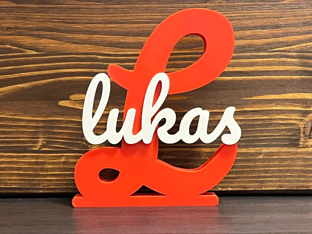 Customisable Initials and Name Stand – 3D Printed Premium Display