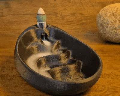 Minimalist Backflow Incense Burner – Metal Insert