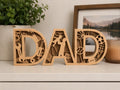 Father's Day Layered Decoration – 3D Printed Multi-Layer Dad Showpiece
