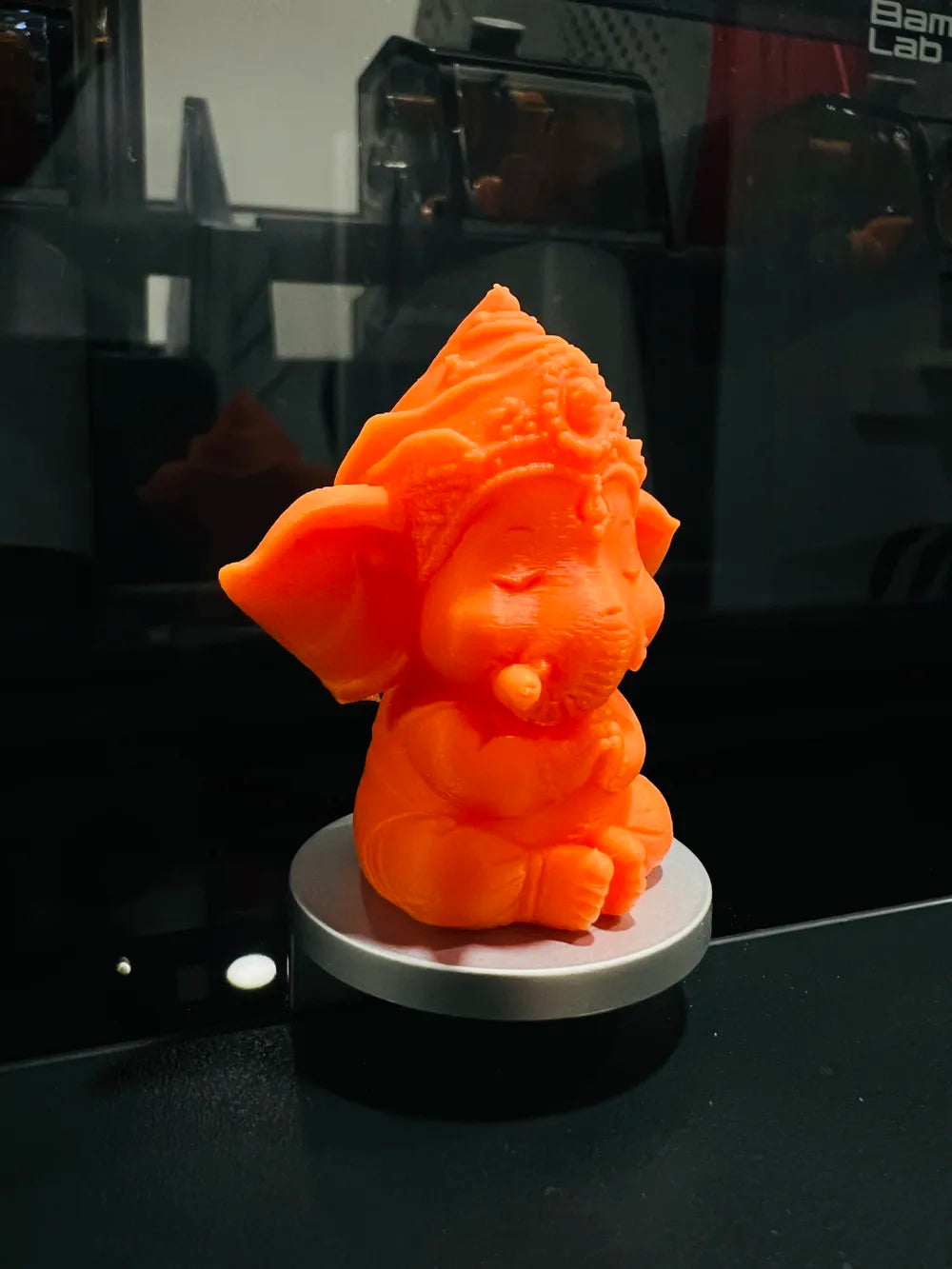 Divine Ganesha Idol – 3D Printed Sacred Sculpture