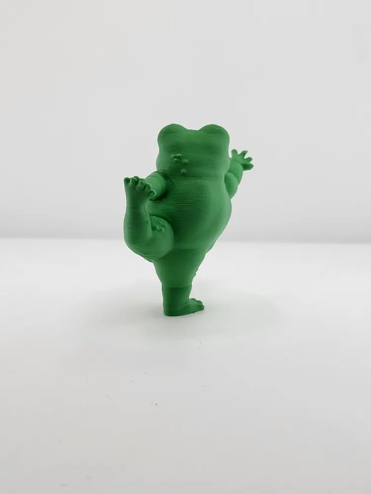 Zen Frog Yoga Figure – 3D Printed Cute Meditation Desk Decor