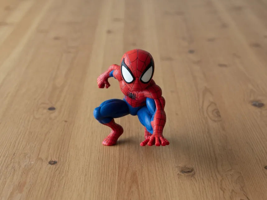 Spider-Man Landing Pose Figure – 3D Printed Marvel Superhero Collectible