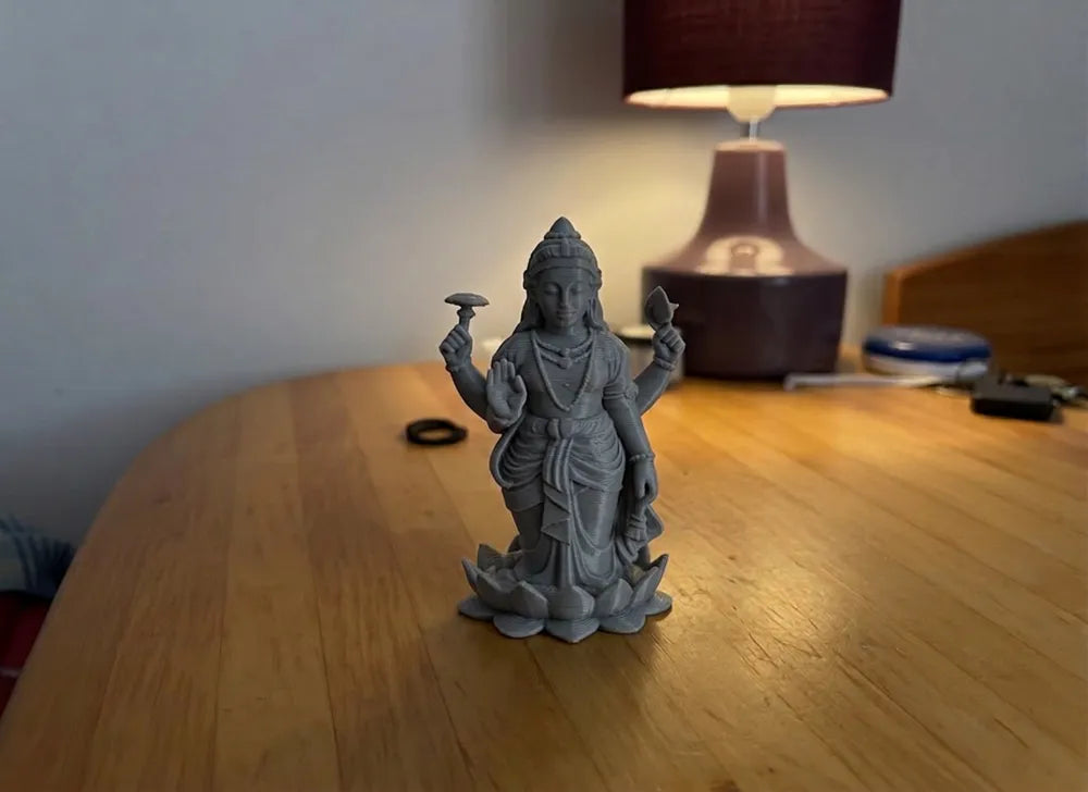 Goddess Lakshmi Figurine – 3D Printed Prosperity and Abundance Idol