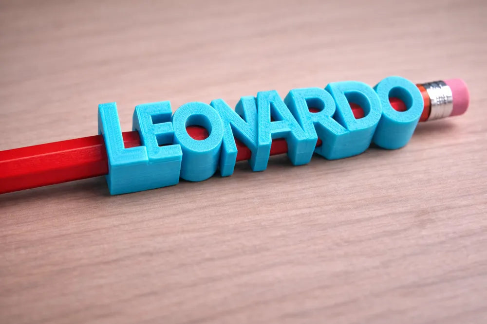 Parametric Pencil Name Tag – 3D Printed Custom Slide-On Label