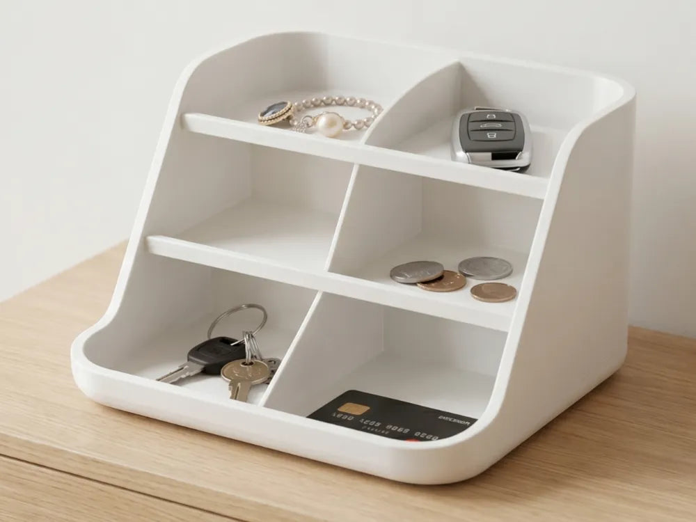 Three-Tier Storage Box – 3D Printed Stackable Modular Desk Organiser