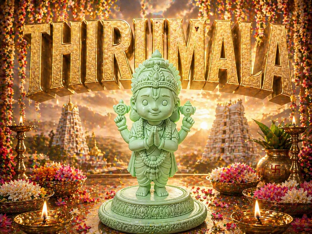 Thirumala Gateway to Blessings – 3D Printed Tirupati Balaji Collectible