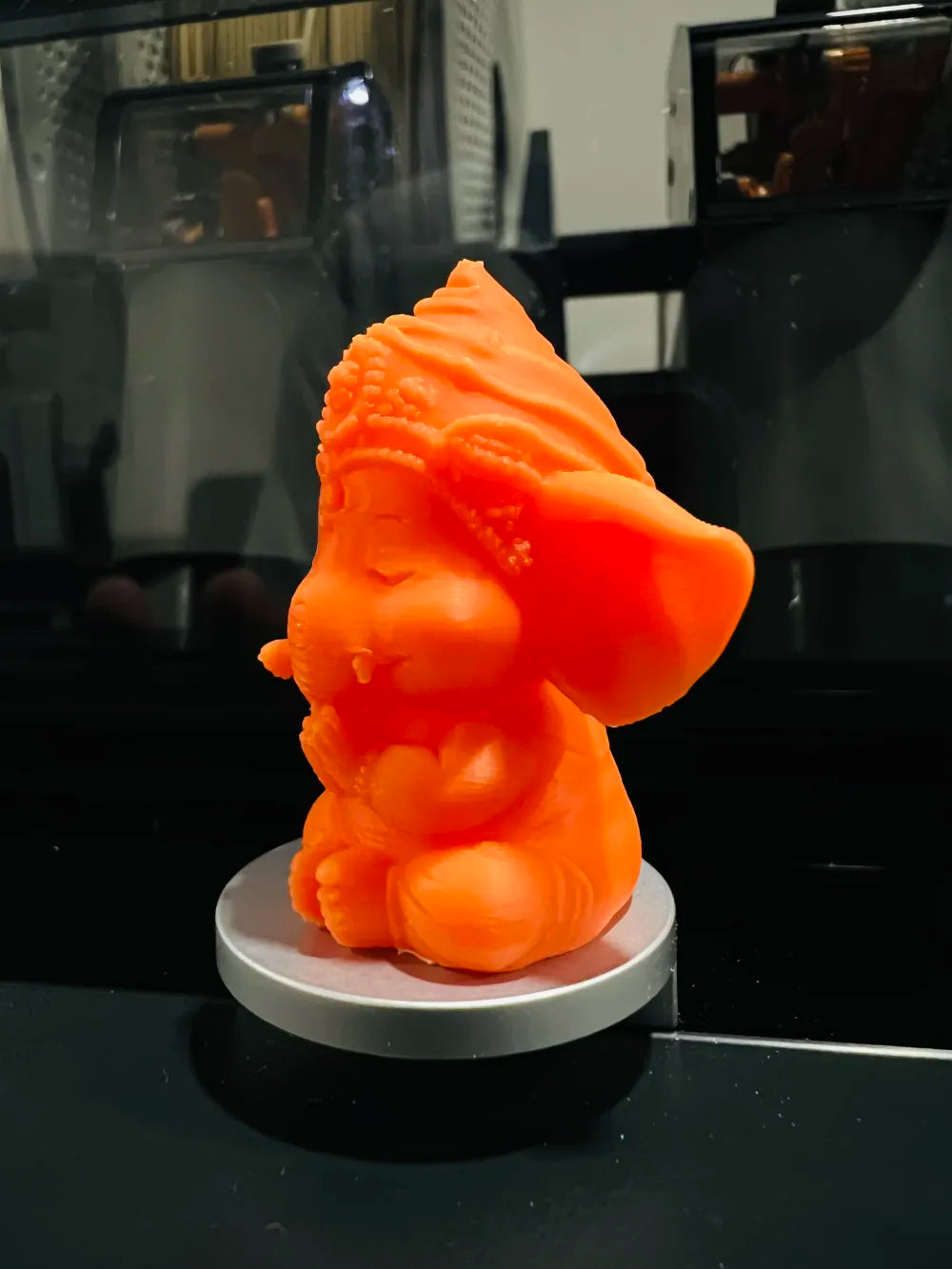 Divine Ganesha Idol – 3D Printed Sacred Sculpture