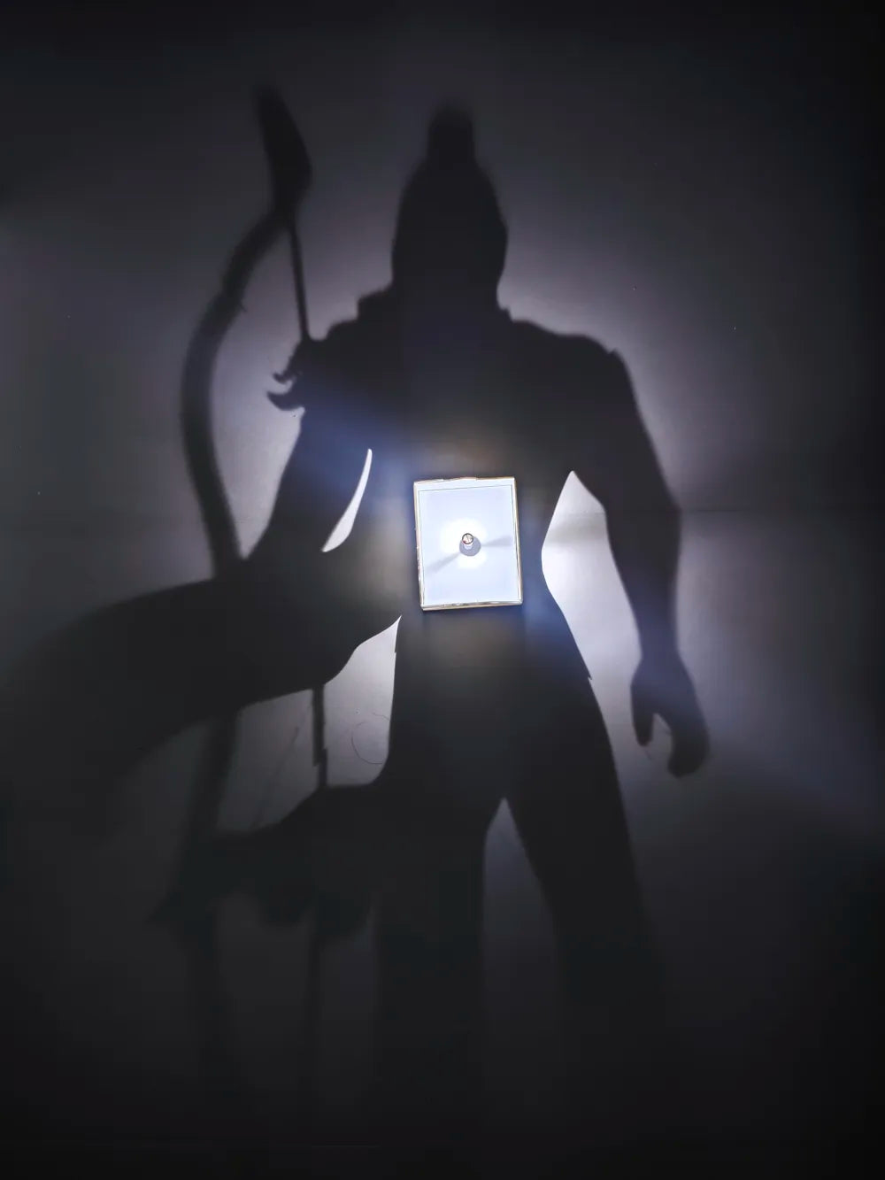 Shiva Rama Krishna Silhouette Lamp – 3D Printed Rechargeable Devotional Lamp