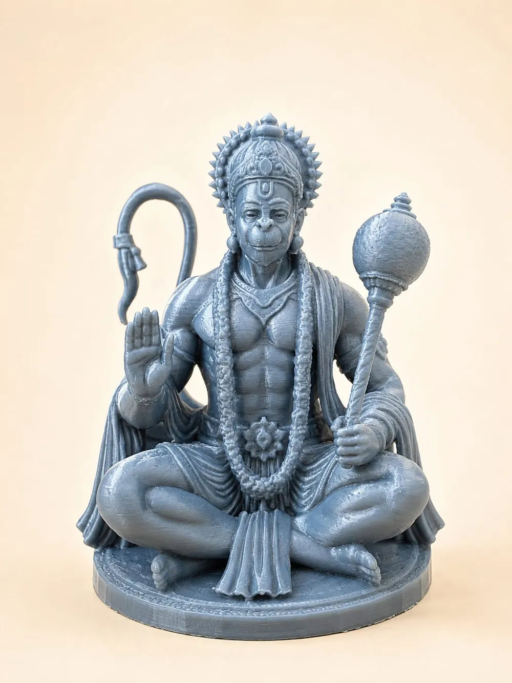 Lord Hanuman Ji Statue – 3D Printed Strength and Devotion Hindu Idol