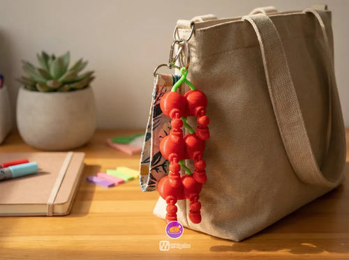 Articulated Fruit Keychains