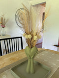 Hands Holding Heart Vase – Valentine’s Day Dried Flower Decor