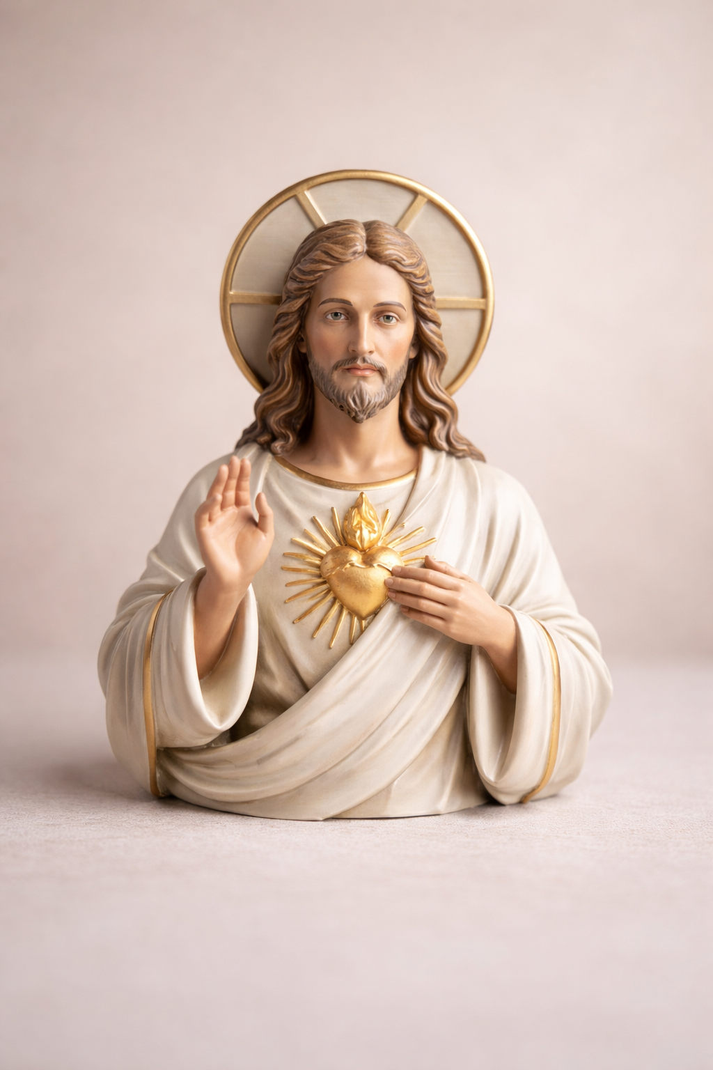 Jesus Sacred Heart Figurine – 3D Printed Religious Statue