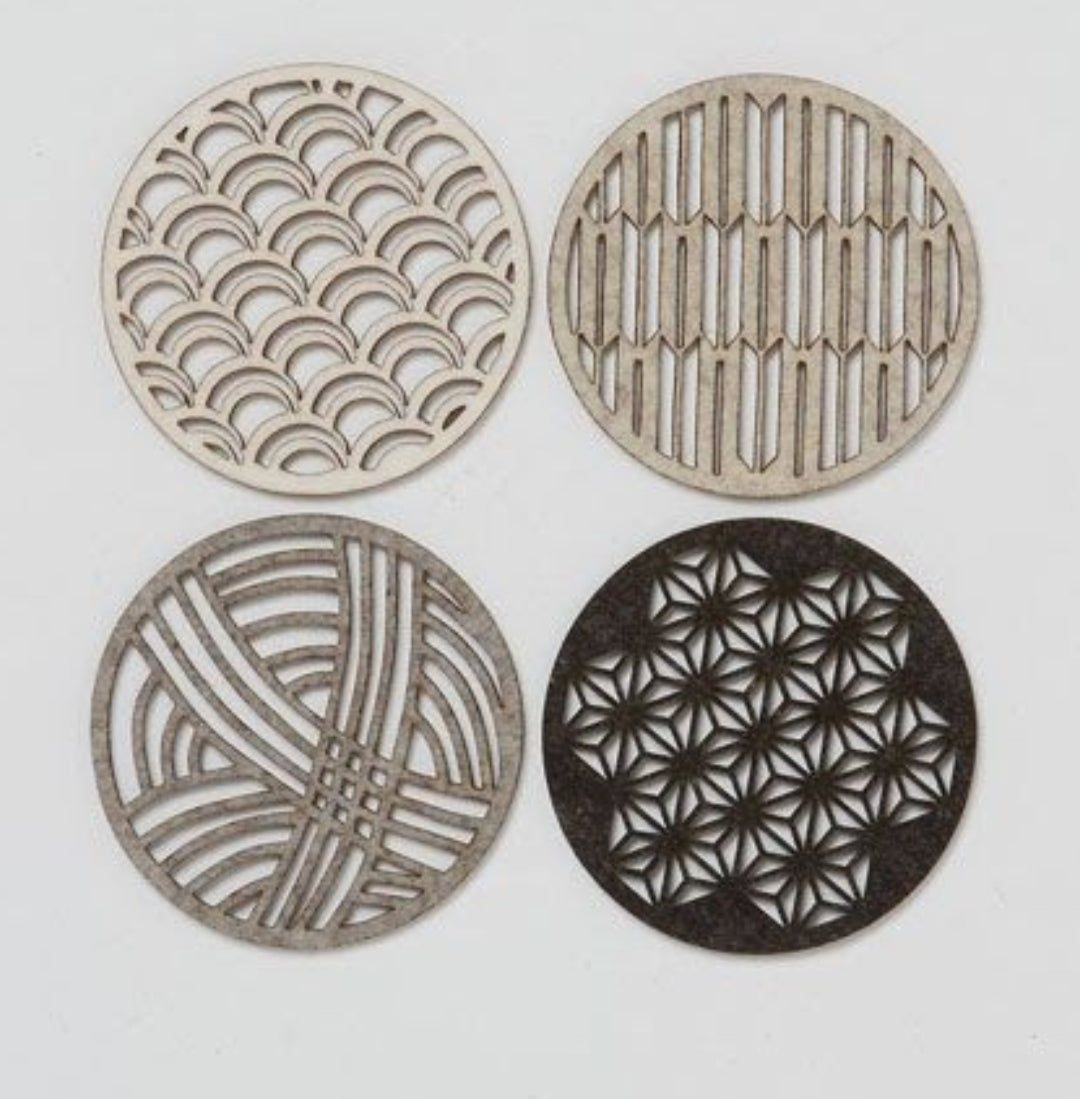 Mandala Coaster Set – 3D Printed Spiritual Design Drink Coasters