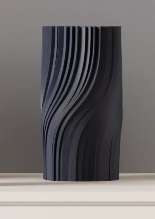 Modern Flower Vase – 3D Printed Textured Indoor Plant Holder