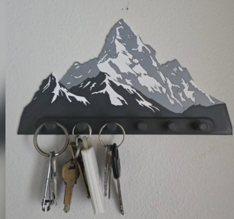Wall Key Holder – 3D Printed Elegant Entryway Key Rack