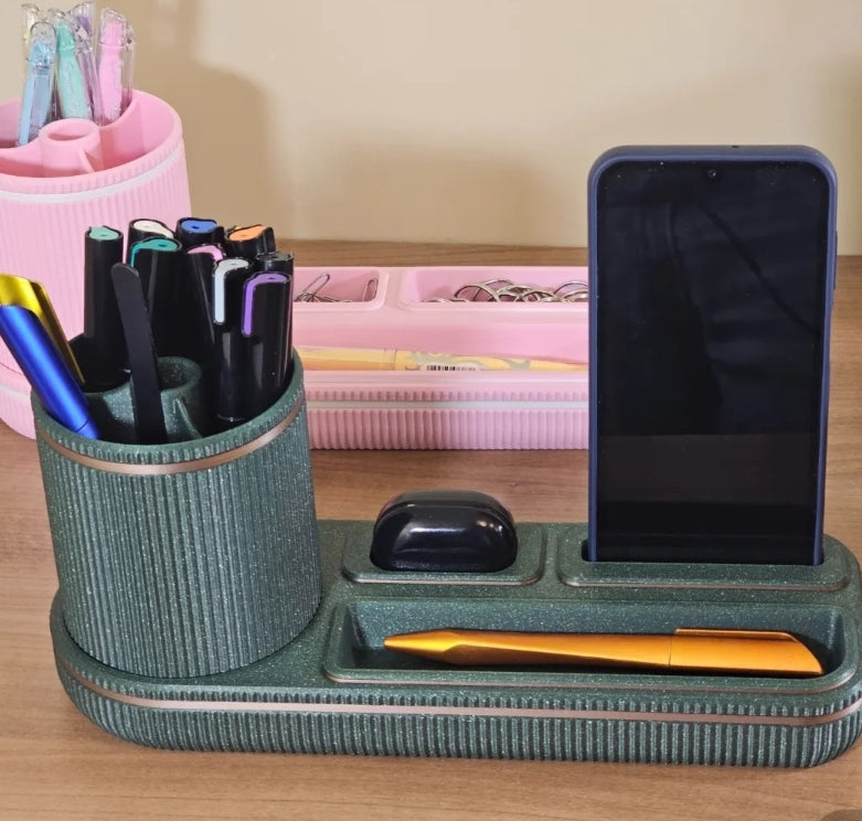 Modular Desk Organiser – 3D Printed All-in-One Workspace Hub