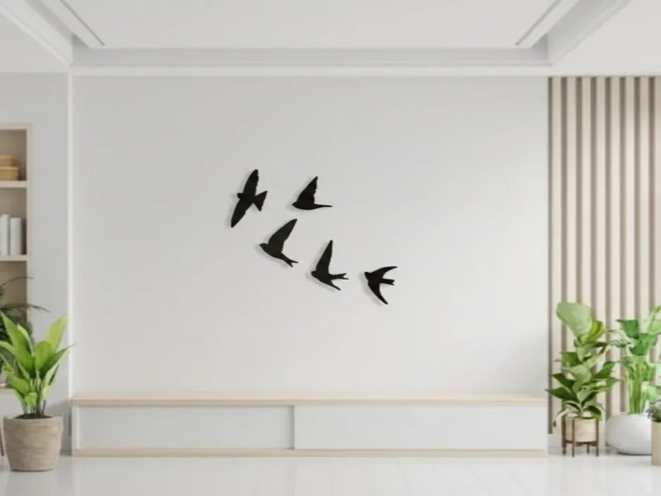 Decorative Flying Birds Set Wall Art