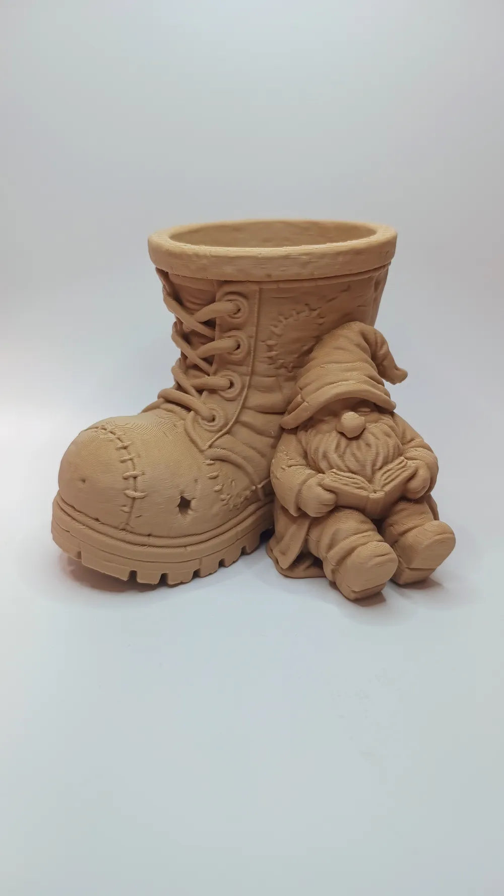 Gnome in Boot Planter Succulent Pot