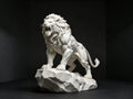 Lion Figurine – 3D Printed Majestic Wildlife Collectible Sculpture