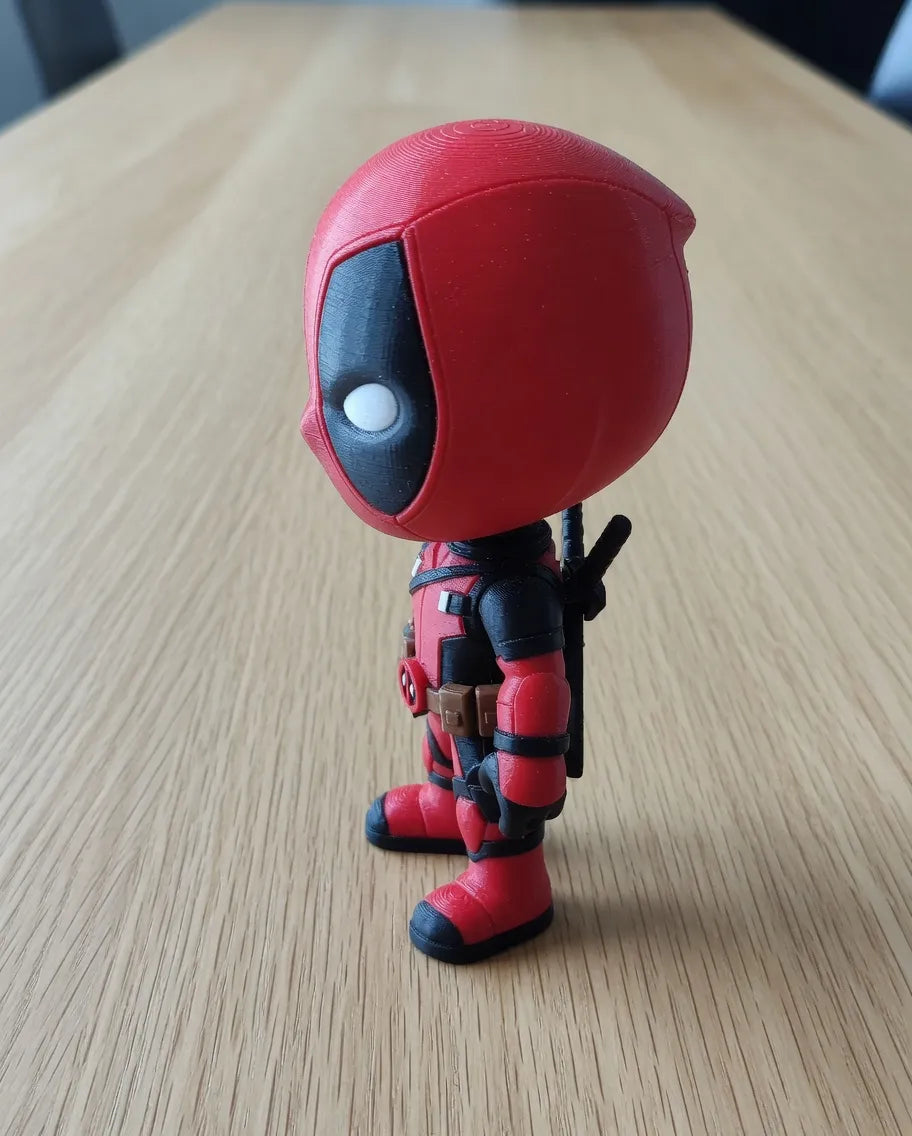 Deadpool Mini Figure Marvel – 3D Printed Anti-Hero Superhero Collectible