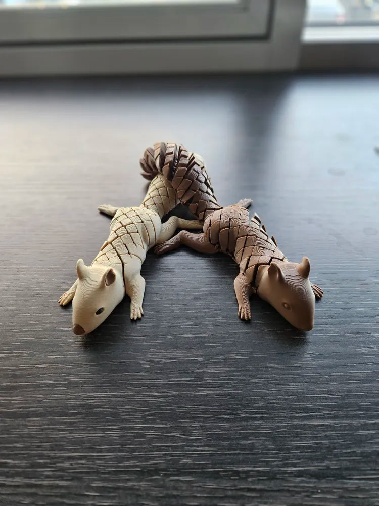 Flexi Squirrel Articulated Figurine – 3D Printed Poseable Animal Toy