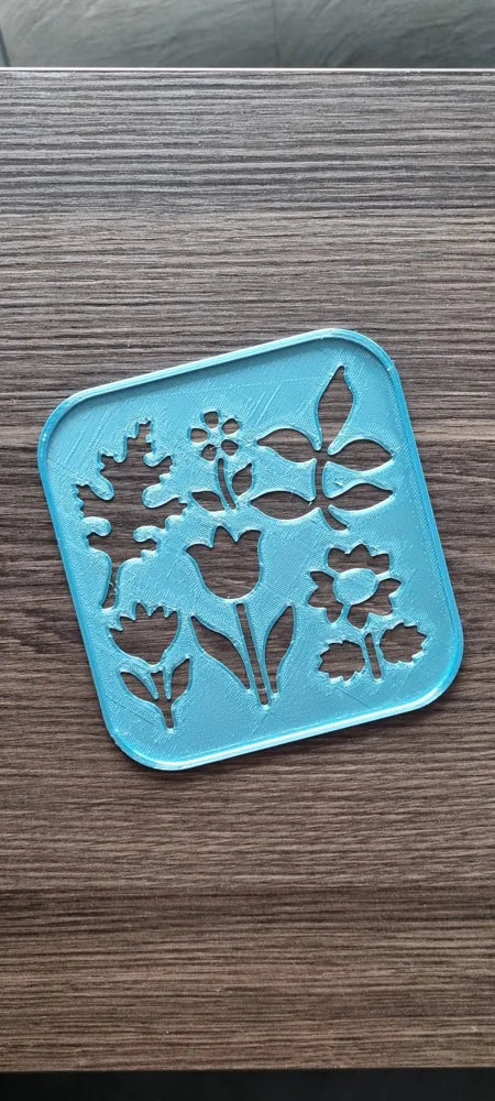 Flowers Drawing Stencil for Kids – 3D Printed Floral Art Kit